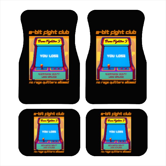 Funny Retro Gaming 80s Arcade 8-Bit Gamer Humor Car Mats