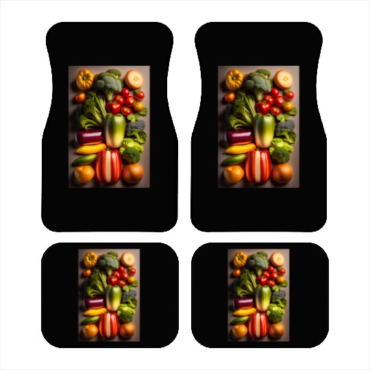Fresh vegetable logo design in Car Mats cloths