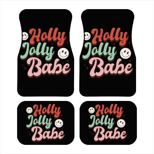 Holly Jolly Babe Car Mats