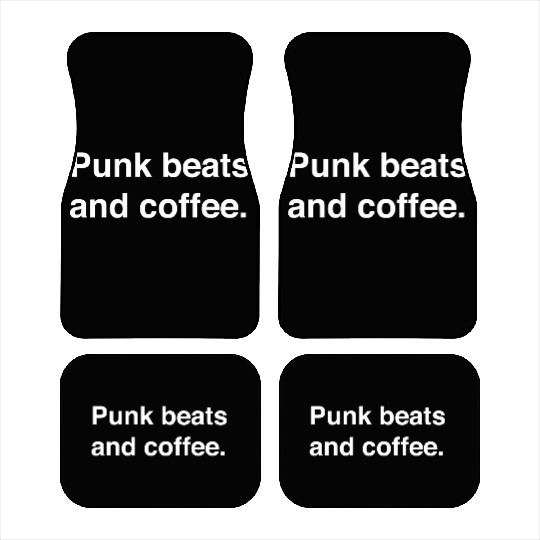 Punk beats and coffee 80s Copy Car Mats