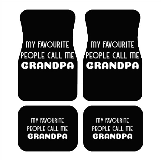 My Favourite People Call Me Grandpa nostalgia Car Mats
