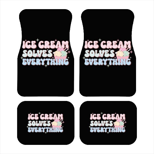 Ice Cream Solves Everything, Happy Summer Holiday Car Mats