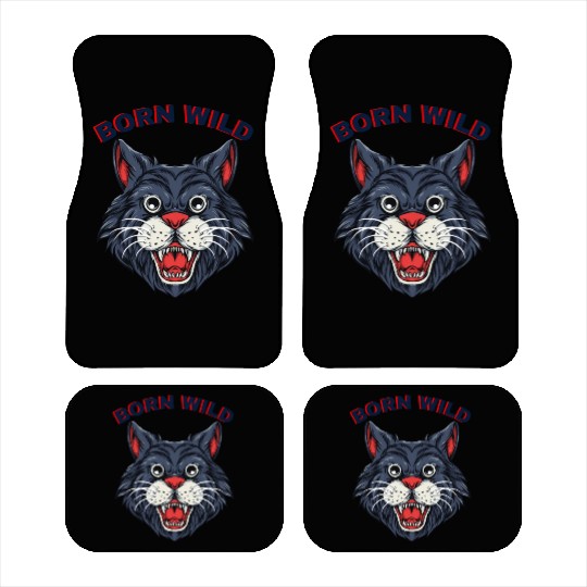 Born Wild Cat lovers Car Mats