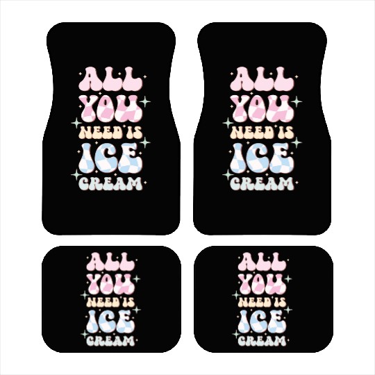 All You Need Is Ice Cream, Happy Summer Holiday Car Mats