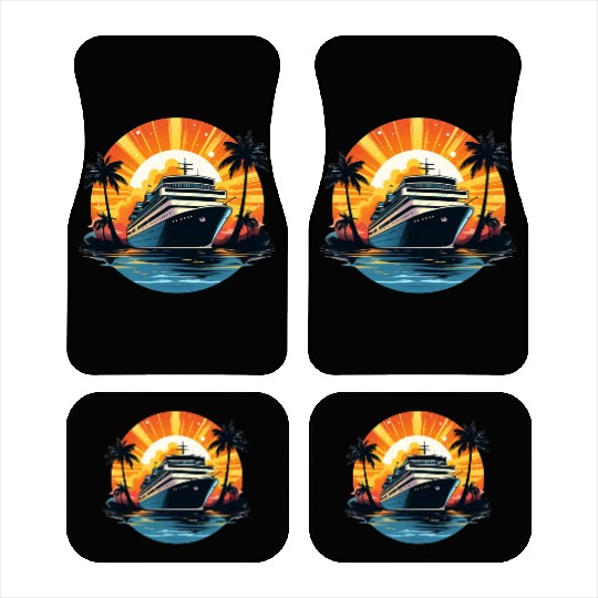 Cruise Ship, Family Vacation, cruise, travel Car Mats