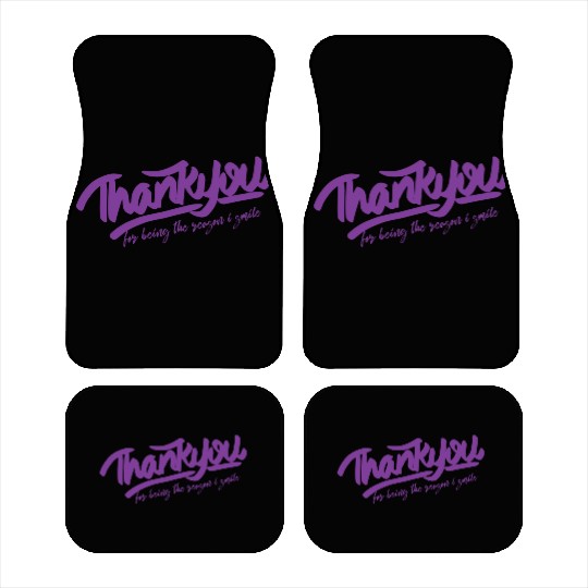 Thank you for being the reason i smile hippie Car Mats