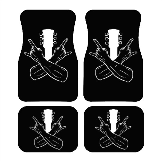 Rock Crossed Hand Orchestra Member Gift Car Mats