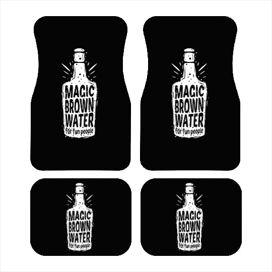 Bourbon Bottle Magic Brown Water For Fun People Car Mats