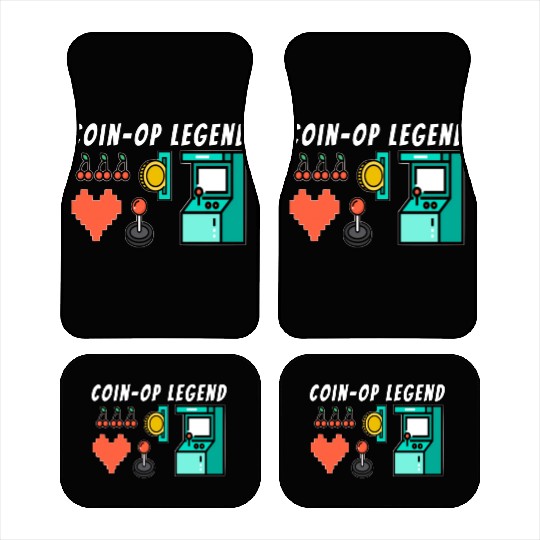 Coin Op Legend Arcade Gaming 80s Retro Gamer Car Mats