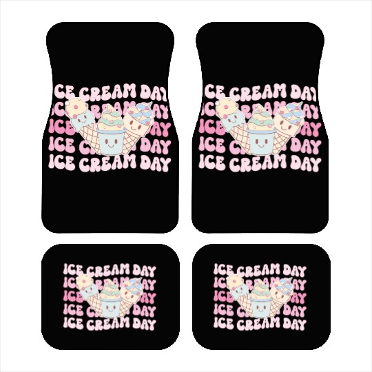Ice Cream Day, Happy Summer Holiday Car Mats