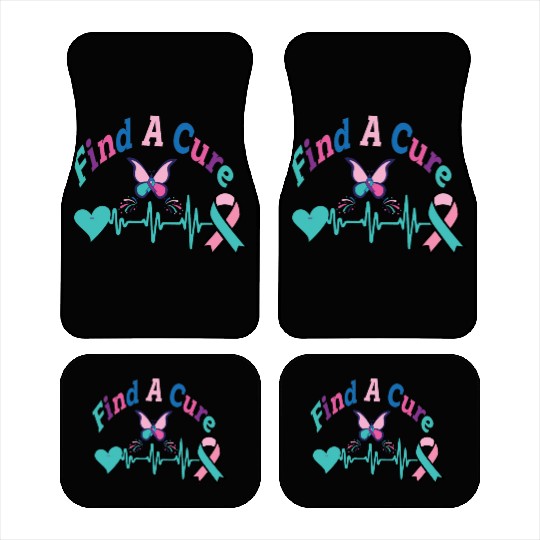Thyroid Cancer, Cancer Awareness, Fight Cancer, Car Mats
