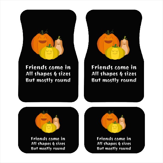 Halloween Vegetable Friends Car Mats
