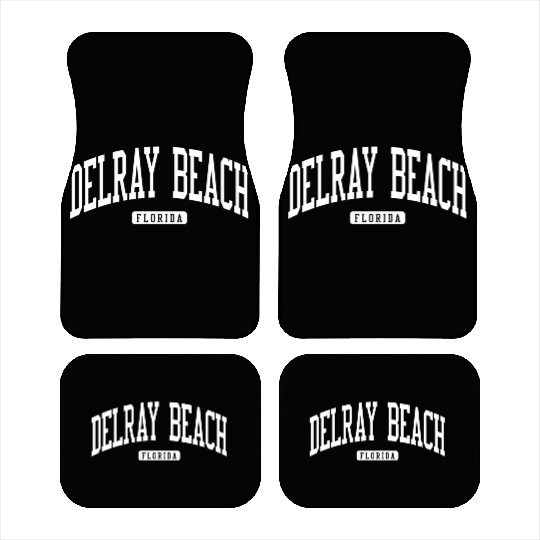 Delray Beach Florida Fl College University Car Mats