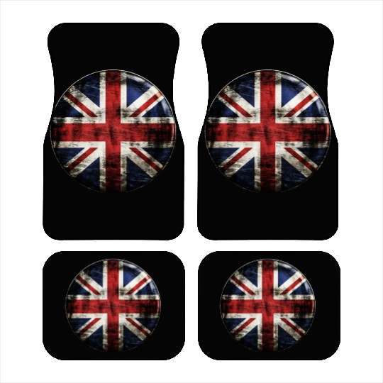 Union Jack Vintage Distressed Car Mats