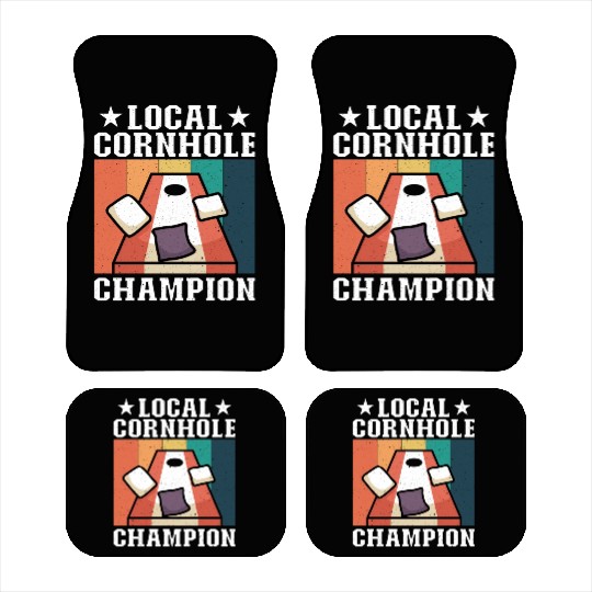Local Cornhole Champion Bean Bag Lover Car Mats