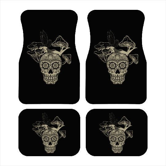 Fairy Car Mats, Fairycore Skull Skeleton And