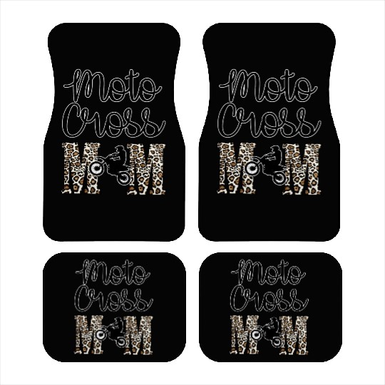 Moto X Motocross Mama Mom Racing Dirtbike Race Day Car Mats
