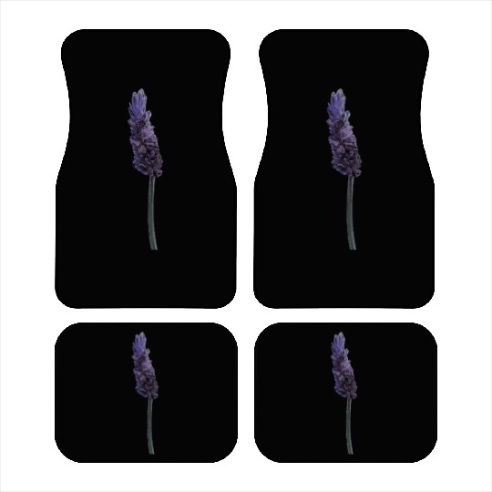 Lavender Flower Illustration Car Mats