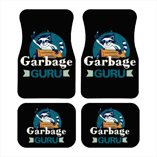 Raccoon Lover Trash Picking Dumpster Diving Trash Car Mats