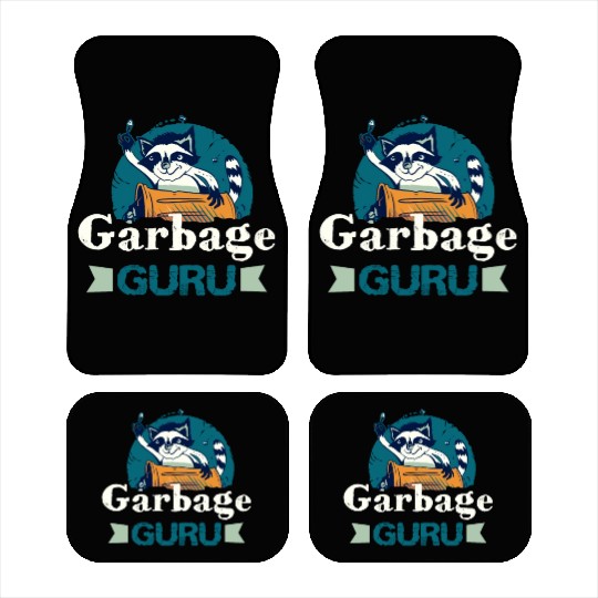 Raccoon Lover Trash Picking Dumpster Diving Trash Car Mats
