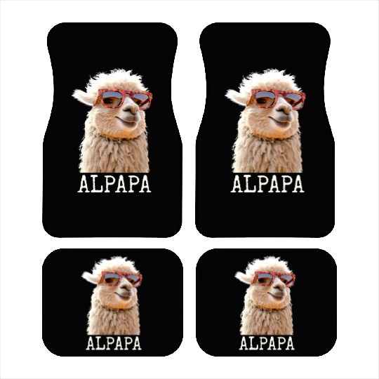 Alpaca Papa Alpapa Lama Dad Alpaca Fathers Day Car Mats