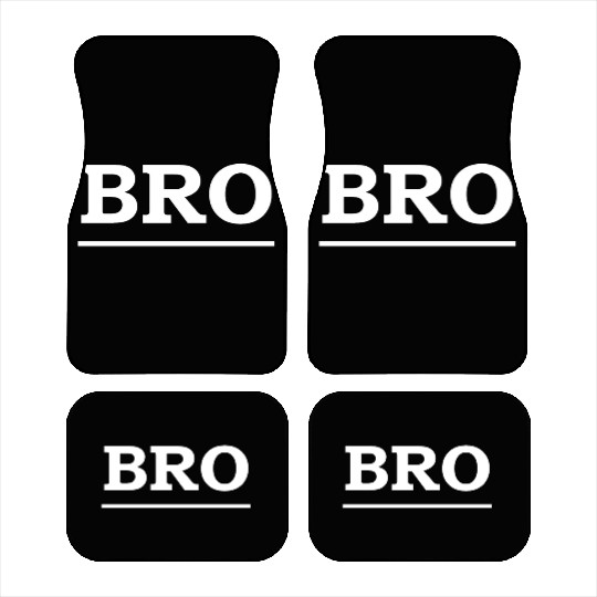 Bold Brotherhood Text Design Car Mats