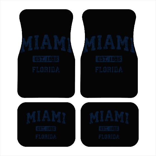 Miami Florida Fl Athletic Sports Car Mats