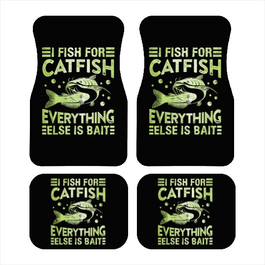 Catfish Hobby Angler I fish for Catfish Fishing Car Mats