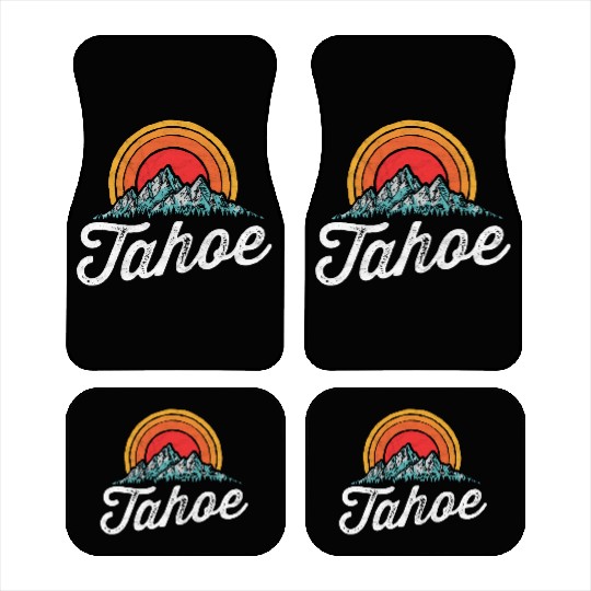 Lake Tahoe Mountain 80s Car Mats