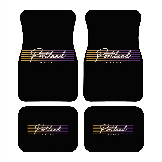 Portland Nostalgic Style Maine Car Mats
