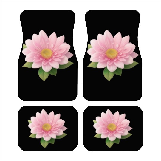 Lovely Pink Little Flower - Water Lily Car Mats