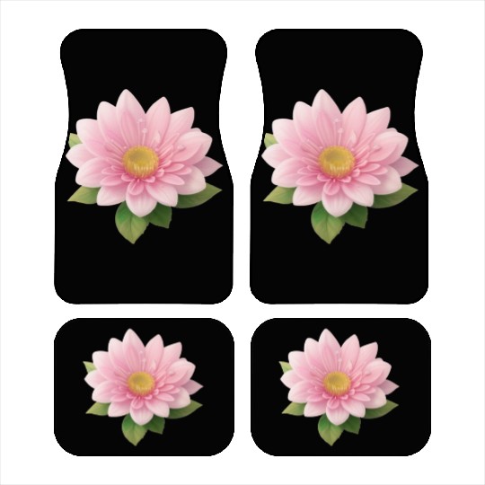 Lovely Pink Little Flower - Water Lily Car Mats