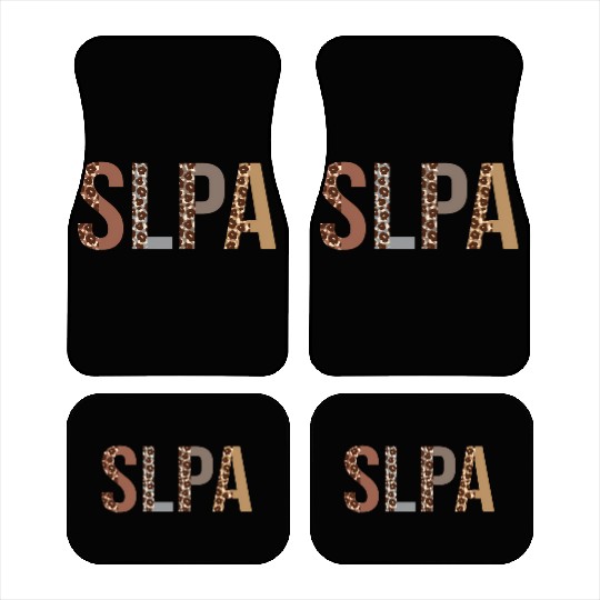 Leopard Slpa Supplies Back To School Car Mats
