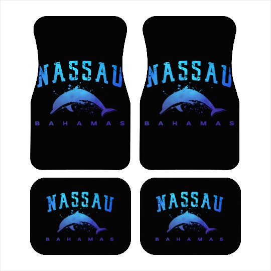 sau Bahamas Beach Snorkel Scuba Diving Dolphin Car Mats