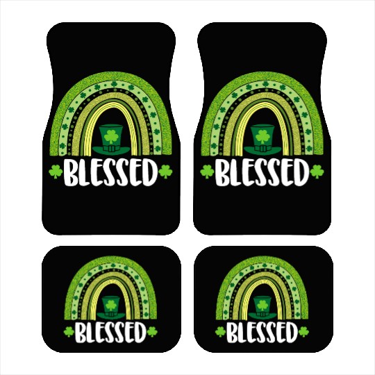 Blessed St Patricks Car Mats
