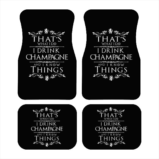 Champagne Champagne Champagne Car Mats