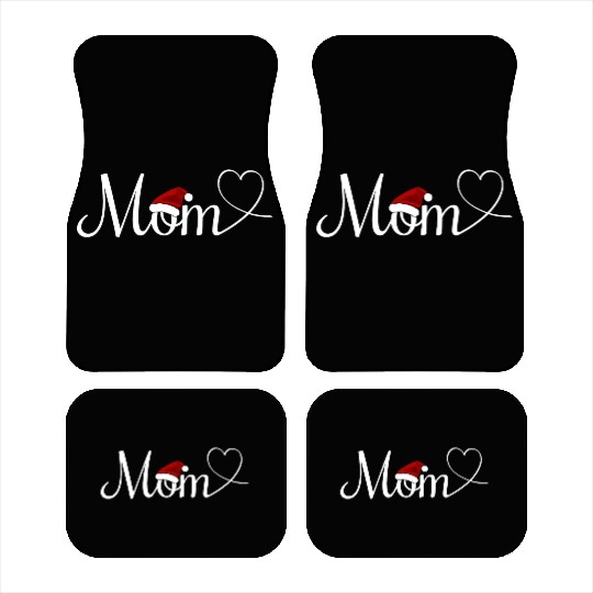 I Love Mom Cute Mom Christmas Car Mats