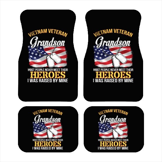 Vietnam Veteran Grandson People Never Meet Heroes Car Mats