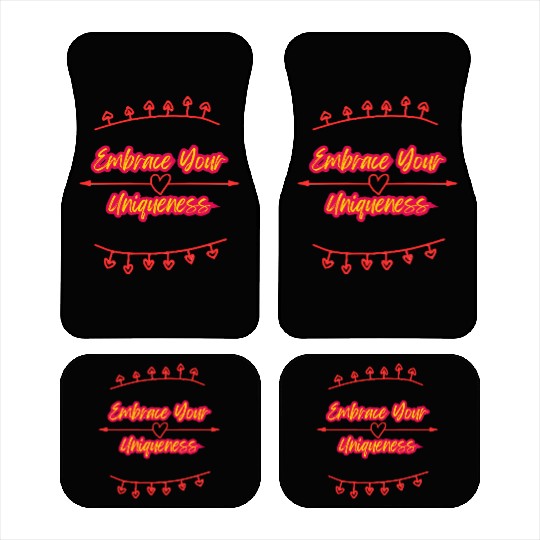 Self love -Embrace yourself Motivational Car Mats Car Mats