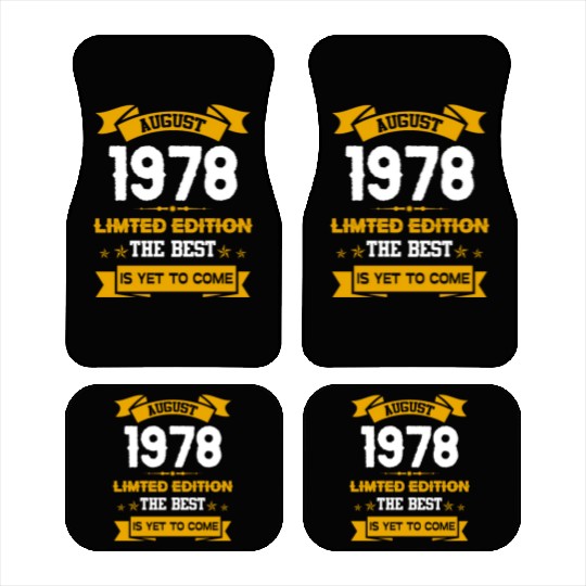 August 1978 Birthday Surprise Car Mats