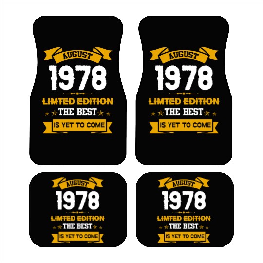 August 1978 Birthday Surprise Car Mats