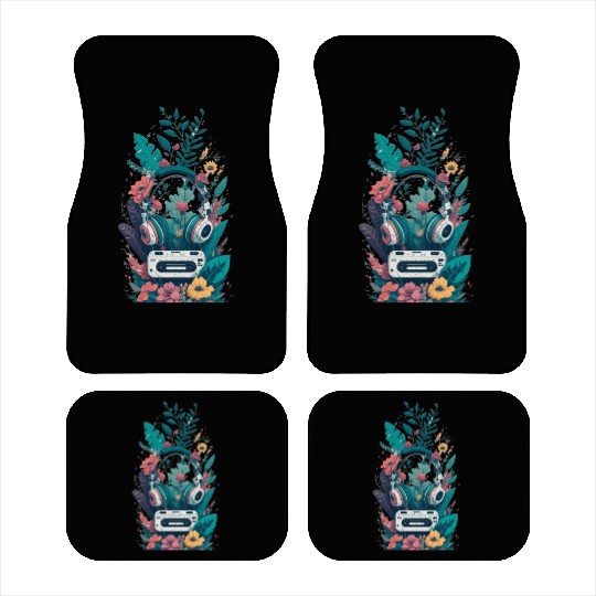 Old School Sound Vintage Style Vibes Car Mats