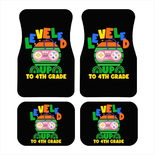Level up to 4th grade, back to school Car Mats