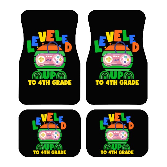 Level up to 4th grade, back to school Car Mats