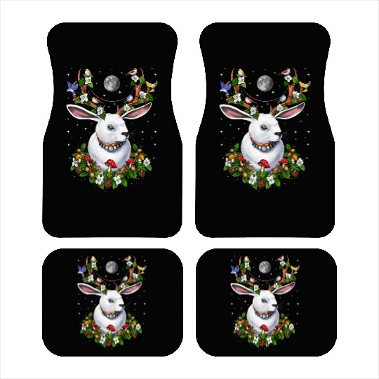 Jackalope Rabbit Car Mats