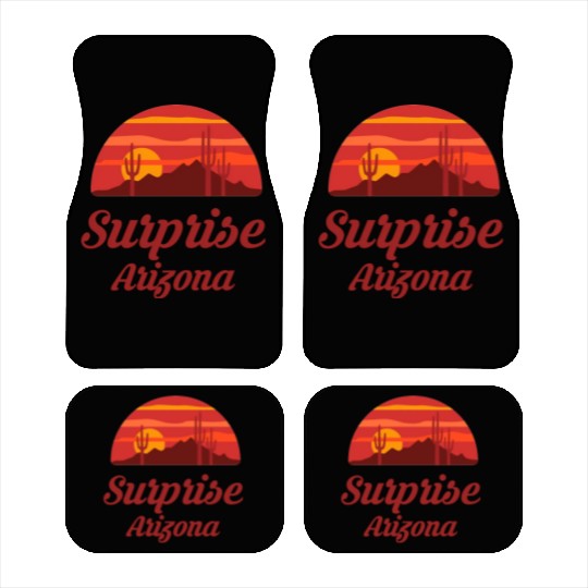 Surprise Arizonna AZ City Town State Desert Car Mats