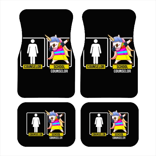 Funny School Counselor Appreciation Back To School Car Mats
