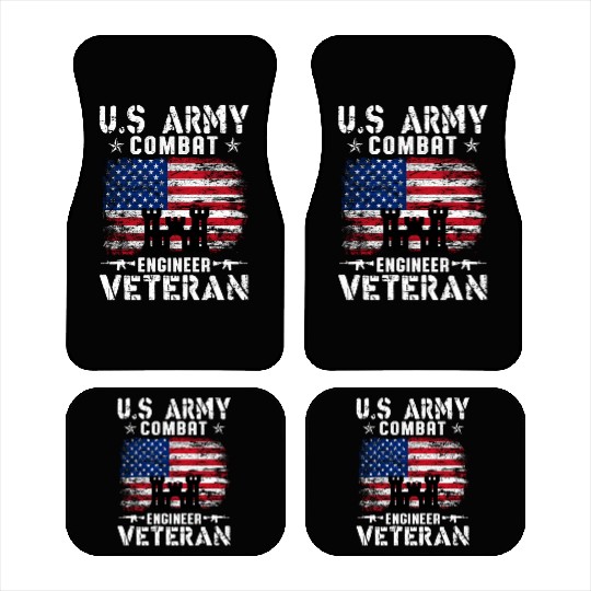 US Army Combat Engineer Veteran Car Mats