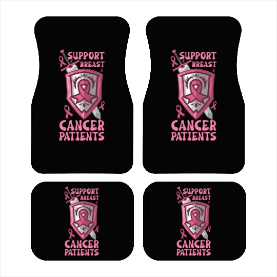 Breast cancer Awareness Support Survivors Pink Car Mats