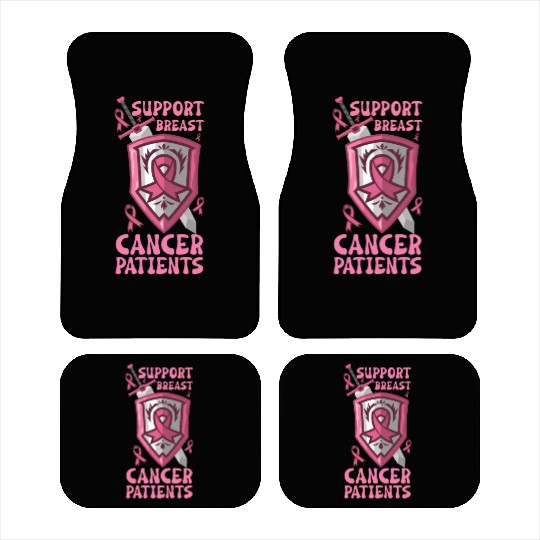 Breast cancer Awareness Support Survivors Pink Car Mats